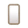 Bone Inlay Curved Mirror In Chocolate