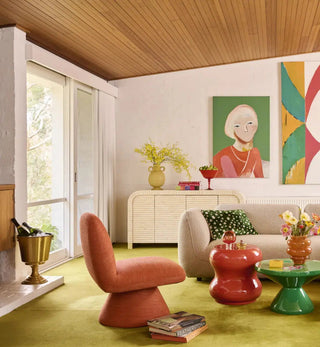 Bone Inlay Curved Sideboard In Almond - Fenton & Fenton