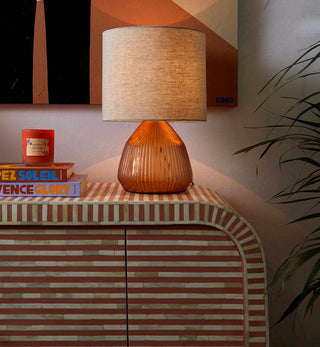 Bone Inlay Curved Sideboard in Almond - Fenton & Fenton