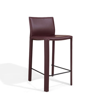Buddy Bar Stool in Merlot - 89 cm backrest
