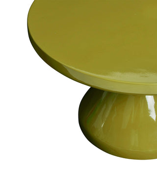 Button Coffee Table In Golden Olive - Fenton & Fenton