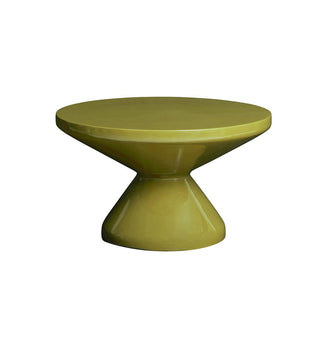 Button Coffee Table In Golden Olive - Fenton & Fenton