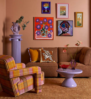 Button Coffee Table in Lilac - Fenton & Fenton