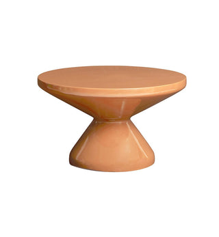 Button Coffee Table In Terracotta - Fenton & Fenton