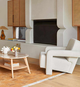 Checkerboard Dhurrie in Camel - Fenton & Fenton