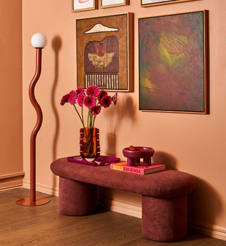 Mimi Bench In Plum - Fenton & Fenton