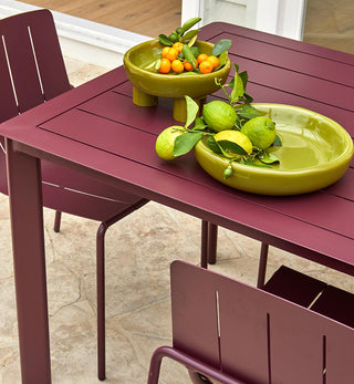Sundowner Dining Table In Aubergine - Fenton & Fenton