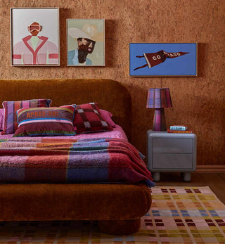 Viva Plaid Dhurrie in Multi - Fenton & Fenton