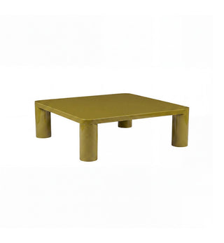 Cult Glossy Coffee Table in Golden Olive - Fenton & Fenton