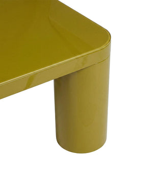 Cult Glossy Coffee Table in Golden Olive - Fenton & Fenton