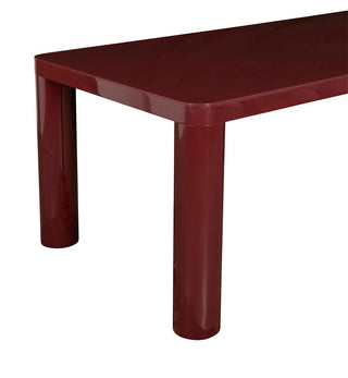 Cult Glossy Dining Table in Burgundy - Fenton & Fenton