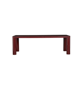 Cult Glossy Dining Table in Burgundy - Fenton & Fenton