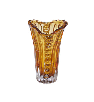 Daphne Vase in Amber - Fenton & Fenton