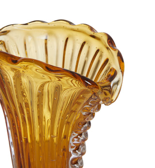 Daphne Vase in Amber - Fenton & Fenton