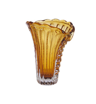 Daphne Vase in Amber - Fenton & Fenton