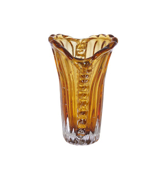 Daphne Vase in Amber - Fenton & Fenton