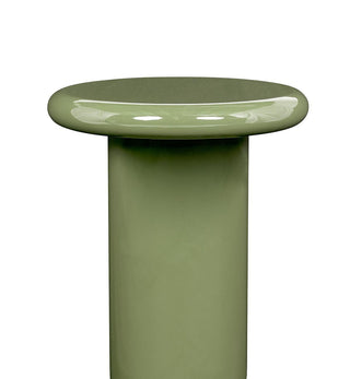 Dot Glossy Side Table in Olive - Fenton & Fenton