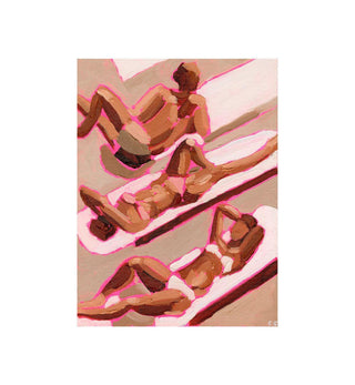 Edwina Etheridge - Bathers In St Barts - Limited Edition Print - Fenton & Fenton