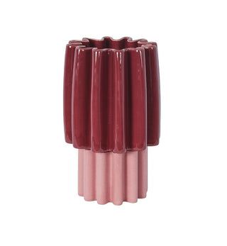 Estrella Vase in Burgundy