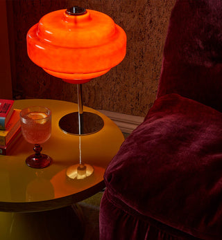 Flossy Table Lamp in Cherry - Fenton & Fenton
