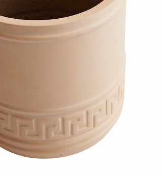 Grecco Cylinder Pot in Stone - Large - Fenton & Fenton