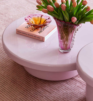 Halo Glossy Coffee Table in Sweetpea - Fenton & Fenton