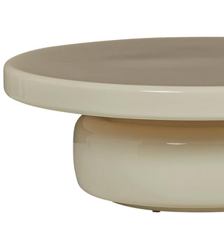 Halo Glossy Coffee Table In Tofu - Fenton & Fenton