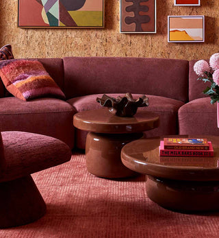 Halo Glossy Side Table In Espresso - Fenton & Fenton