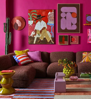 Homebody Sofa Fabric Swatch in Mulberry - Fenton & Fenton