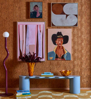 Squiggle Floor Lamp in Magenta - Fenton & Fenton