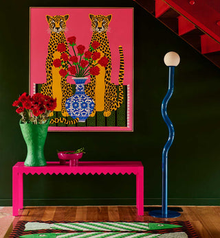 Squiggle Floor Lamp in Cobalt - Fenton & Fenton