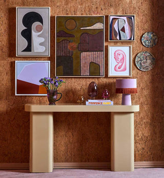 Juno Glossy Console in Croissant - Fenton & Fenton