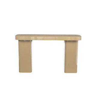 Juno Glossy Console in Croissant - Fenton & Fenton