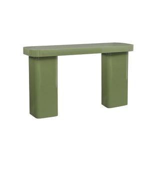 Juno Glossy Console in Olive - Fenton & Fenton