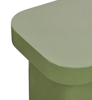 Juno Glossy Console in Olive - Fenton & Fenton