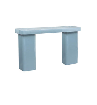 Juno Glossy Console in Powder Blue - Fenton & Fenton