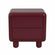 Kip Glossy Bedside Table in Burgundy