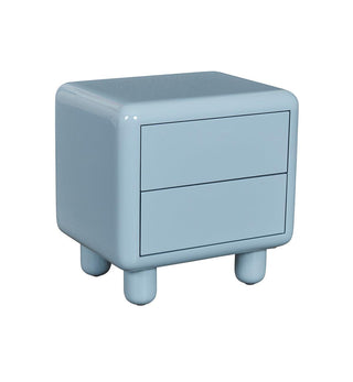 Kip Glossy Bedside Table in Powder Blue - Fenton & Fenton