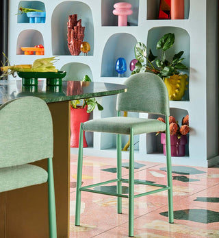 Lenny Bar Stool In Mist - Fenton & Fenton