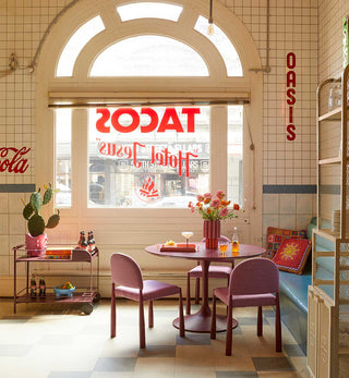 Rosie Dining Table In Berry - Fenton & Fenton