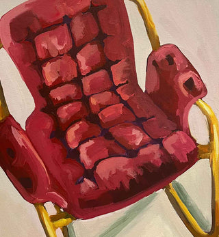 Lily Platts - Red Velvet Chair - Fenton & Fenton