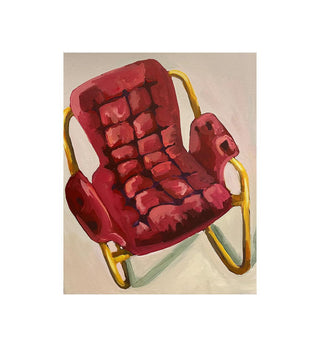 Lily Platts - Red Velvet Chair - Fenton & Fenton
