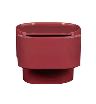 Lull Glossy Bedside Table In Pinot - Fenton & Fenton