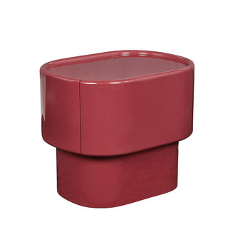Lull Glossy Bedside Table In Pinot - Fenton & Fenton