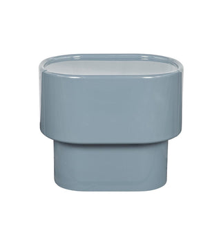 Lull Glossy Bedside Table in Powder Blue - Fenton & Fenton