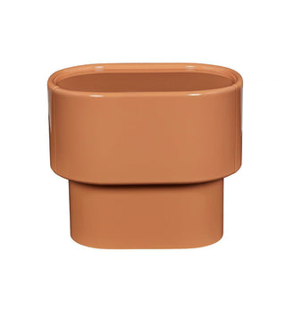 Lull Glossy Bedside Table In Sienna - Fenton & Fenton