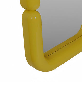 Luna Glossy Mirror in Golden Olive - Fenton & Fenton