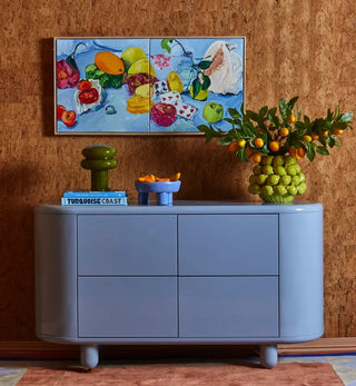 Macaroon Table Lamp in Pea Green - Fenton & Fenton