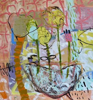 Margaret Delahunty Spencer - It's All a Bit Pretty, Bouquet in Glass Bar - Fenton & Fenton