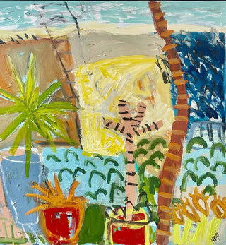 Margaret Delahunty Spencer - Still Life With View and Snake Lily - Fenton & Fenton